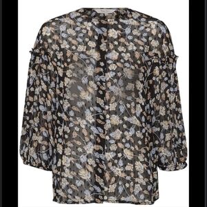 PART Two Copenhagen sheer printed blouse 40 Large